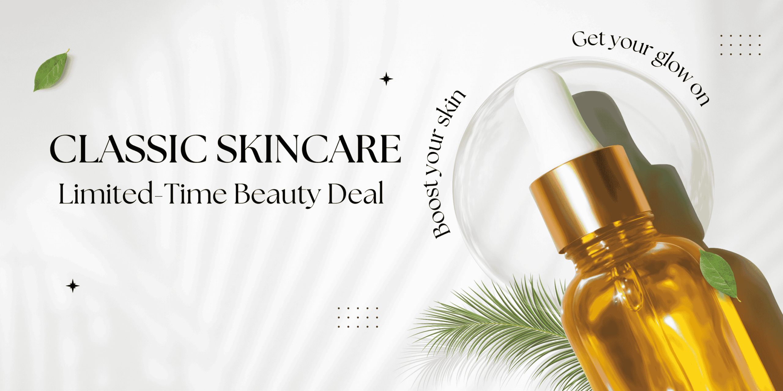 Glow Haven Shop -Glow Haven Shop White Black Modern Natural Skincare Products Banner 1 scaled